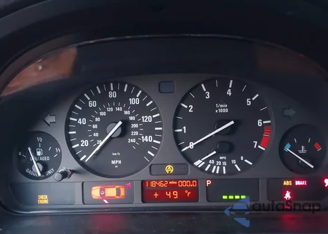 1997 BMW 528I from USA, damaged, VIN WBADD6322VBW04793